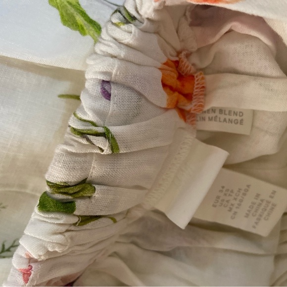 H&M Meadow Collection Linen Blend Dress XS - Picture 16 of 16